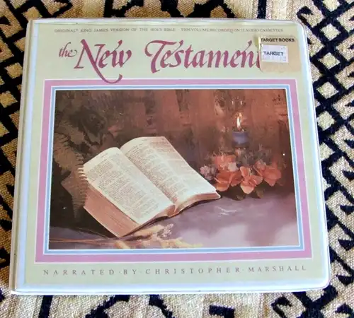 Das Neue Testament auf 12 Audiocassetten in englischer Sprache