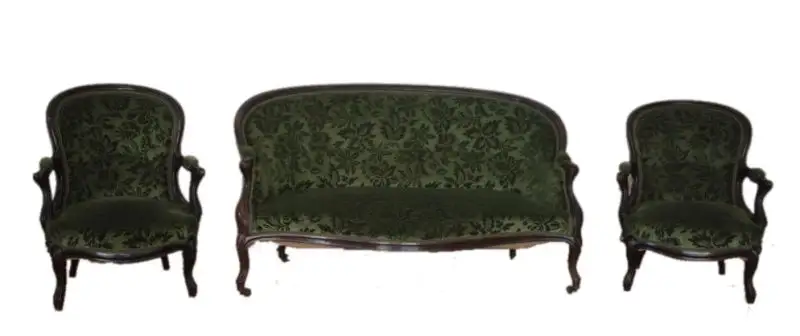 Louis Philippe Französisch Salon Sofa und zwei Sessel, 1830 1850, Frankreich 0