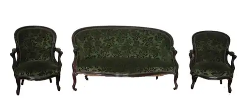 Louis Philippe Französisch Salon Sofa und zwei Sessel, 1830 1850, Frankreich