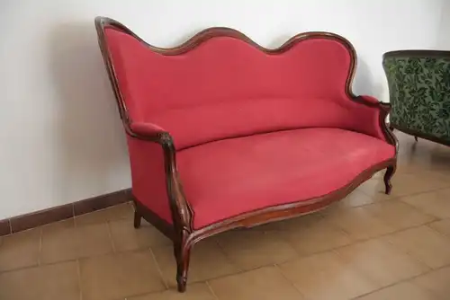 Sofa Louis-Philippe im ersten Film, 1830 1850, Neapel Rechnung Französisch