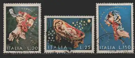Italien  MiNr. 1380 bis 1382  gestempelt