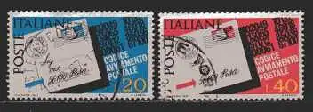 Italien  MiNr. 1237 und 1238  gestempelt