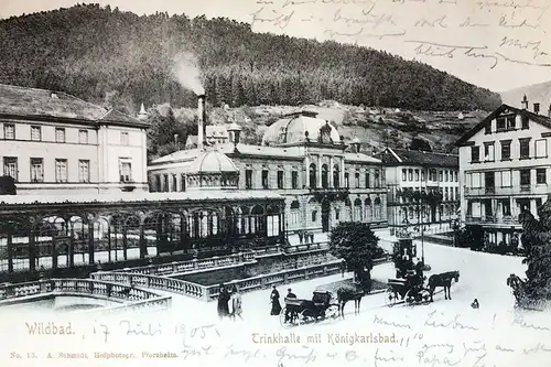 AK Wildbad Trinkhalle mit Königsbad



