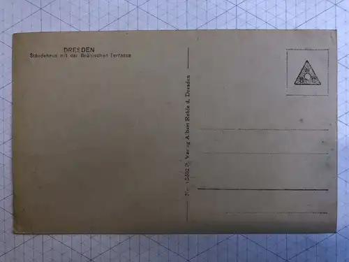 AK Dresden Ständehaus mit der Brühlschen Terrasse