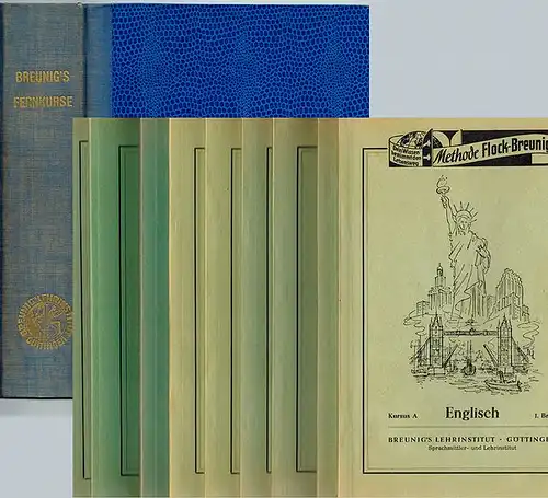 Flock, Werner; Hoffmann, Joseph: Breunigs's Fernkurse. [1 6] Englisch Kursus A. Methode Flock Breunig. 1. [bis] 6. Brief. [7] Sonderband Englisch. Einführung in die englische.. 