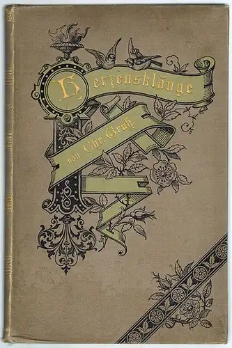 Grüß, Christian: Herzensklänge oder Stunden der Muße. Dichtungen
 Berlin, L. Oehmigke's Verlag (R. Appelius), 1893. 