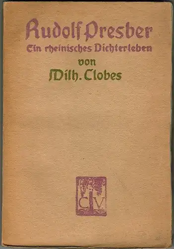 Clobes, Wilhelm: Rudolf Presber, ein rheinisches Dichterleben. Biographisch-literarische Studie
 Berlin, Concordia Deutsche Verlags-Anstalt, (1910). 