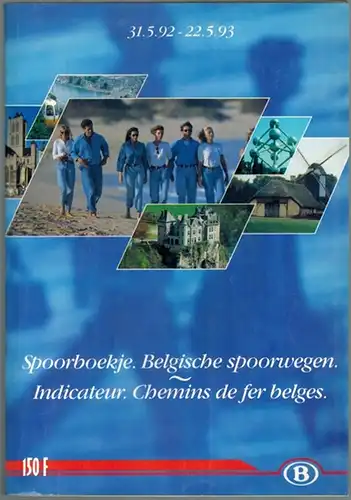 Spoorboekje. Belgische spoorwegen. Indicateur. Chemins de fer belges. 31.5.92-22.5.93
 Bru, Van Muysewinkel, 1992. 