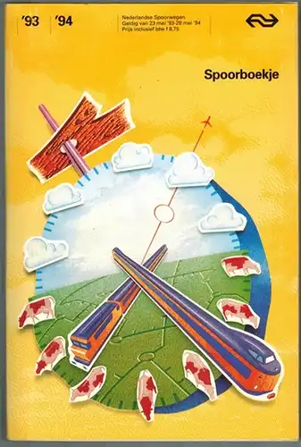 Spoorboekje. '93 '94. Geldig van 23 mei '93 - 28 mei '94
 Utrecht, Nederlandse Spoorwegen, 1993. 