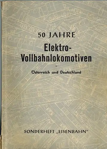 Stockklausner, Hanns: 50 Jahre Elektro-Vollbahnlokomotiven (15 kV, 16 2/3 Hz.) in Österreich und Deutschland. Sonderheft "Eisenbahn"
 Wien, Zeitschriftenverlag Ployer & Co., 1952. 