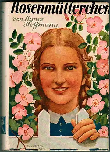 Hoffmann, Agnes: Rosenmütterchen. Erzählung für junge Mädchen. Mit Buchschmuck von Josua L. Gampp. Siebente Auflage. [= Mädchen-Bücher aus dem Herold-Verlag Nr. 137]
 Stuttgart, Herold-Verlag R. & E. Lenk, ohne Jahr [Mitte bis Ende der 30er-Jahre]. 