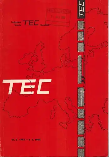 TEC-Kursbuch (Transports Européens Combinés). Gültig 29. Mai 1983 - 2. Juni 1984
 Ohne Ort, Tschechoslowakische Staatsbahnen namens der Mitgliedstaaten der Europäischen Güterzugfahrplankonferenz (EKG), 1983. 