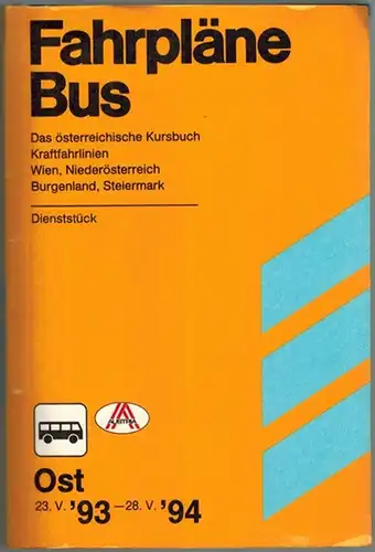 Fahrpläne. Teil II, Band Ost. 23.V.1993 - 28.V.1994. Das österreichische Kursbuch für Kraftfahrlinien. Wien, Niederösterreich, Burgenland, Steiermark
 Wien, Generaldirektion der Österr. Bundesbahnen, 1993. 