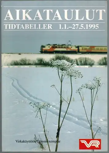 Aikataulut. Tidtabeller 1.1.-27.5. 1995
 Finland, VR, 1995. 