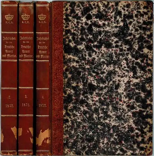 Marées, G. von (Red.): Jahrbücher für die Deutsche Armee und Marine. Zwölfter Band. Juli bis September 1874
 Berlin, F. Schneider & Co. (Goldschmidt & Wilhelmi), 1874. 
