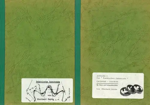 Heyde, Eberhard: Praktische Zahnkunde. Ein dentologischer Querschnitt. [dazu:] Anhang I. Zahnrad-Lexikon für Stirn- und Schraubenräder
 Berlin, Hausdruck Daimler Benz AG, (Sommer 1979). 