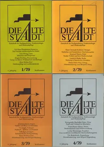 Borst, Otto; Herzfeld, Hans; Hillebrecht, Rudolf; Mielke, Friedrich; Mitscherlich, Alexander (Hg.): Die Alte Stadt. Zeitschrift für Stadtgeschichte, Stadtsoziologie und Denkmalpflege. Sechster Jahrgang. [1] Band 1/1979.. 