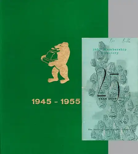 60 Jahre NRK [NCR] in Berlin. 1945-1955. [Als Beilage:] 25 Year Club. 1957 Membership Directory. The National Cash Register Company
 Berlin, NRK, 1955/1957. 