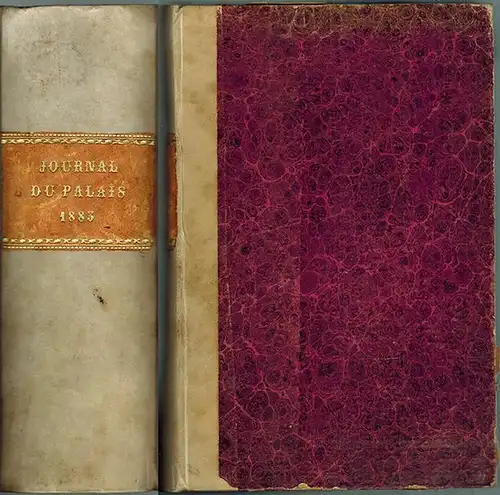 Fuzier Herman, Ed.; Jessionesse, C. L. (Hg.): Journal du Palais. Recueil le plus ancien et le plus complet de la Jurisprudence. Comprenant comme annexes 1e.. 