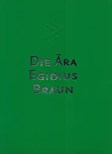 Niersbach, Wolfgang (Hg.): Die Ära Egidius Braun
 Frankfurt am Main, Deutscher Fußball-Bund (DFB), ohne Jahr [2000 oder später]. 