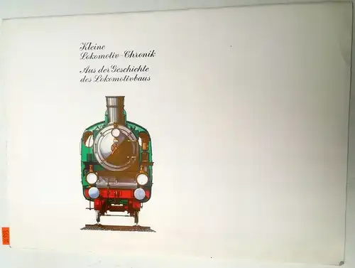 Köhler, Gottfried: Kleine Lokomotiv-Chronik. Aus der Geschichte des Lokomotivbaus. [Herausgeber: Deutsche Reichsbahn]
 Berlin, Ministerium für Verkehrswesen der Deutschen Demokratischen Republik, 1983. 