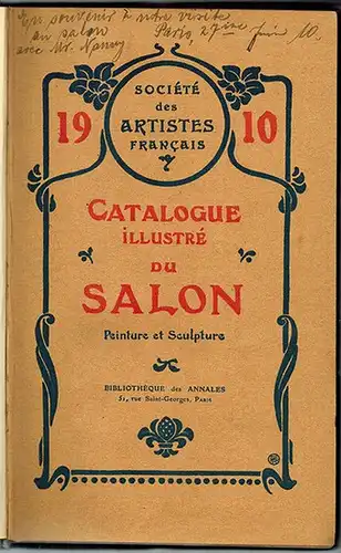 Société des Artistes Francais (Hg.): Catalogue illustré du Salon de 1910. Édition Baschet
 Paris, Bibliothèque des Annales, 1910. 