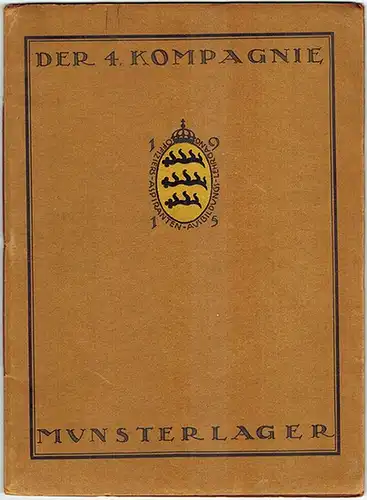 Schöll, Hans Christoph (Hg.): Der 4. Kompagnie Musterlager. Offiziers-Aspiranten-Ausbildungs-Lehrgang 1915. Unter Mitwirkung von Walter vn Baußnern, Wilhelm von Giff, Heinrich Sindlinger
 Dresden-A., Petzschke & Gretschel (Druck), 1915. 