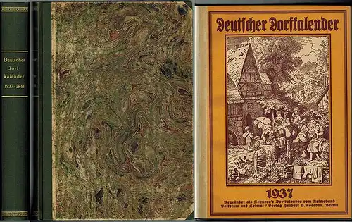 Tank, Kurt L.; Loesdau, Herbert S.; Pappenheim, Hans C. (Red.): Deutscher Dorfkalender. Begründet als Sohnrey's Dorfkalender vom Reichsbund Volkstum und Heimat. [1] für 1937. Sechunddreißigster.. 