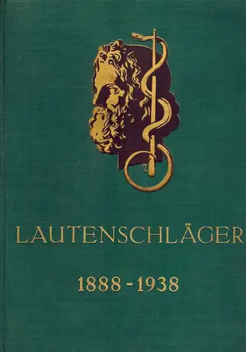 1888 - 1938. 50 Jahre Lautenschläger. Laboratorium und Krankenhaus. Jubiläumskatalog Nr. 346. [Beiliegend: "Sonderliste Nr. 351" und "Sonderliste 318/Neo" mit Begleitschreiben der Firma vom 14.2.1940]
 München, F. & M. Lautenschläger, 1938. 