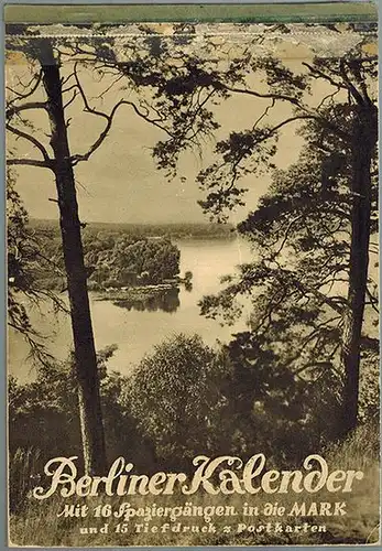 Heilborn, Adolf; Lemmer, Konrad (Hg.): Berliner Kalender. Mit 16 Spaziergängen in die Mark und 15 Tiefdruck-Postkarten. 1935. [Achter Jahrgang]
 Berlin, Rembrandt Verlag, [1934]. 