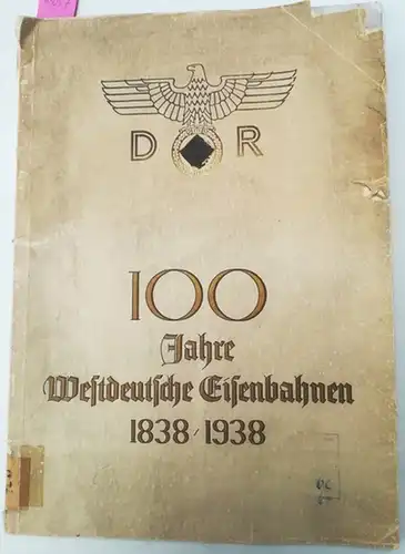 Deutsche Reichsbahn (Hg.): 100 Jahre Westdeutsche Eisenbahnen 1838 - 1938. Überreicht von der Reichsbahndirektion Wuppertal zur Hundertjahrfeier der Eisenbahn Düsseldorf - Erkrath - Elberfeld
 Wuppertal, Deutsche Reichsbahn - Reichsbahndirektion, 1938. 