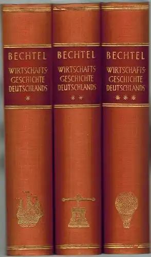 Bechtel, Heinrich: Wirtschaftsgeschichte Deutschlands. [1] Von der Vorzeit bis zum Ende des Mittelalters. Mit 25 Karten und 62 Abbildungen. 2. erweiterte und neugestaltete Auflage. [2] Vom Beginn des 16. bis zum Ende des 18. Jahrhunderts. Mit 14 Karten un