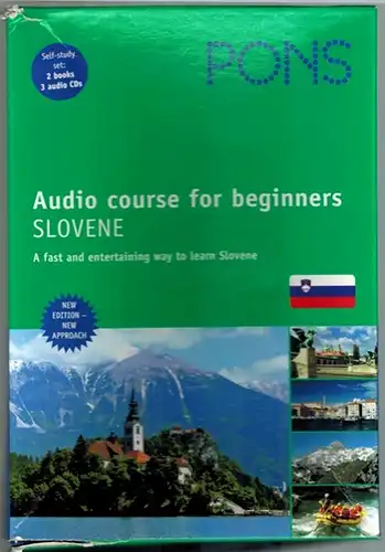 Sink, Jure: PONS Audio course for beginners. Slovene. [A fast and entertaining way to learn Slovene. Self-study set]. [1] Learner's book. [2] Reference book. [3] Audio CD. Unit 1-8. [4] Audio CD. Unit 9-16. [5] Audio CD. Glossary
 Stuttgart, Ljubljana u. 