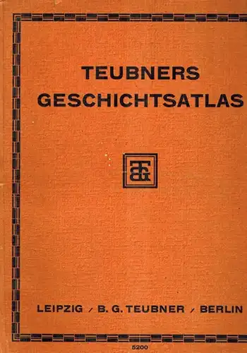 Böttcher, E. (Hg.): Teubners Geschichtsatlas. Unter Mitarbeit von H. Pinnow, Th. Steudel, E. Wilmanns. [Verlagsnummer 5200]
 Leipzig - Berlin, B. G. Teubner, ohne Jahr [1930]. 