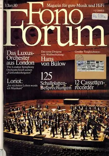 Facius, Walter (Hg.): Fono Forum [Fonoforum]. Magazin für gute Musik und HiFi. [Jahrgang 1980]
 Bielefeld, Bielefelder Verlagsanstalt, 1980. 