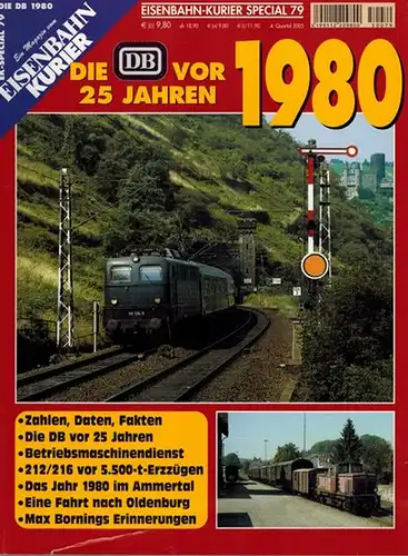 Frister, Thomas (Chefred.): Eisenbahn-Kurier Special 79. Die DB vor 25 Jahren 1980. Ein Magazin vom Eisenbahn Kurier. [= EK-Special 79. Die DB 1980]
 Freiburg, EK-Verlag, 4. Quartal 2005. 