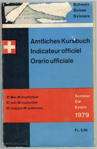 Amtliches Kursbuch der Schweiz // Indicateur officiel suisse // Orario ufficiale svizzero // Official Swiss Timetable. Sommer // Été // Estate 27 Mai - 29 Stpember 1979
 Bern, Generaldirektion der Schweizerischen Bundesbahnen, 1979. 