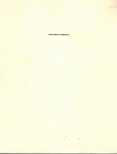 Interrelations & Migration. Erwin Heerich - Norbert Kricks - Abraham David Christian - Katsuhito Nishikawa
 Flushing NY, The Queens Museum of Art, 1991. 