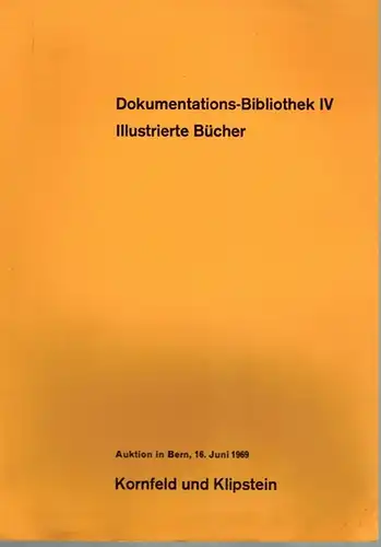 Dokumentations Bibliothek IV. Illustrierte Bücher. Dabei die Bibliothek der am 31. März 1969 in Zürich verstorbenen Malerin und Sammlerin Clara Friedrich Jezler, die zusammen mit.. 