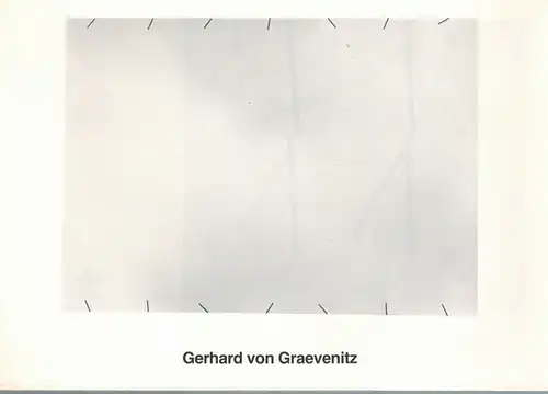 Gerhard von Graevenitz. Kinetische Objekte 1975 - 1982. Katalog zur Ausstellung. 19. März bis Ende Mai 1982
 Köln, Galerie Reckermann, 1982. 