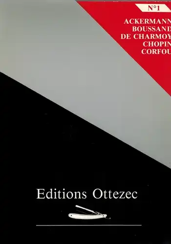 Editions Ottezec. No 1. Christophe Ackermann - Marcel Boussand - Cozette de Charmoy - Henri Chopin - Michel Corfou
 Codognan (F), Editions Ottezec, ohne Jahr [1989]. 