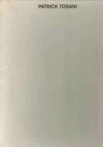 Patrick Tosani. [Ausstellungskatalog] Musée d'Art Moderne Paris 9 décembre 1993 - 30 janvier 1994; Palais des Beaux-Arts de Charleroi 12 février 1994 - 27 mars 1994
 Paris, Musée d'Art Moderne, 1993. 