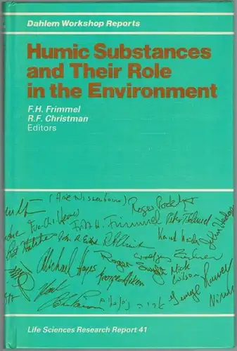 Frimmel, F. H.; Christman, R. F. (Hg.): Humic Substances and Their Role in the Envirionment. Report of the Dahlem Workshop  Berlin 1987, March 29.. 