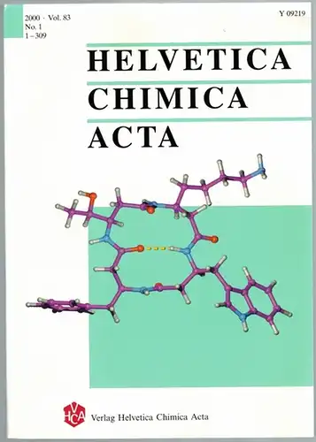 Kisakürek, Volkan (Hg.): Helvetica Chimica Acta. 2000 - Vol. 83. No. 1, 1- 309
 Zürich, Verlag Helvetica Chimica Acta (VHCA), 19. 1. 2000. 