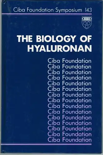 The Biology of Hyaluronan. A Wiley-Interscience Publiation. (= Ciba Foundation Symposium 143)
 Chichester - New York - Brisbane - Toronto - Singapore, John Wiley & Sons, 1989. 