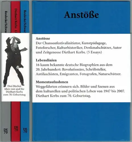 Kerbs, Diethart;; Reulecke, Jürgen; Schwarte, Norbert (Hg.): [1] Anstöße. Diethart Kerbs als Kunstpädagoge, Fotohistoriker und Denkmalschützer. Zusammenstellung aus Anlass seines 70. Geburtstages. [2] Lebenslinien. Deutsche...