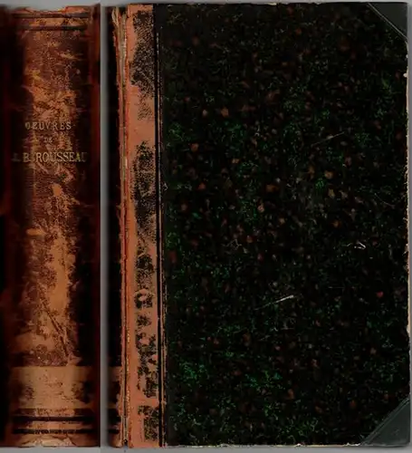 Latour, Antoine de: Oeuvres de J. B. Rousseau. Avec une introduction sur sa vie et ses ouvrages et un nouveau commentaire
 Paris, Garnier Frères Libraires-Éditeurs, MDCCCLXIX (1859). 