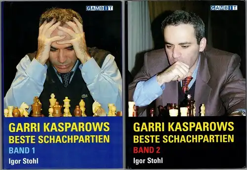 Sohl, Igor: Garri Kasparows beste Schachpartien. Aus dem Englischen übertragen von Hans-Peter Hansen. [1] Band 1. [2] Band 2
 London, Gambit, (2006/2007). 