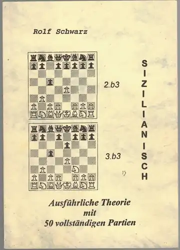 Schwarz, Rolf: Sizilianisch. Ausführliche Theorie mit 50 vollständigen Partien. Nachdruck der 2. Auflage
 Düsseldorf, Schachverlag Mädler, (1983). 