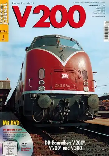 Koschinski, Konrad: Eisenbahn Journal Extra 1 / 2011. V 200. DB-Baureihen V 200^0, V 200^1 und V 300
 Fürstenfeldbruck, Hermann Merker Verlag, 2011. 